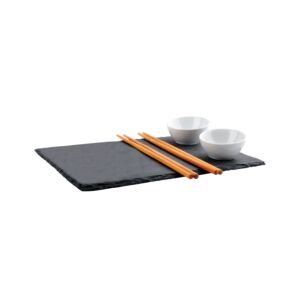 Artisan 7-Piece Serving Slate with Stick and Dish Set Multicolor Artisan 7-Piece Serving Slate with Stick and Dish Set Multicolor